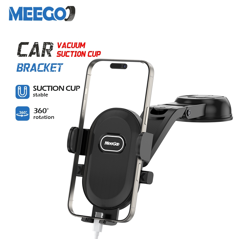 MeeGoo ที่วางโทรศัพท์ในรถยนต์ ที่วางโทรศัพท์แบบดูดถ้วย ปรับหมุนได้ 360 Car holder ที่ยึดมือถือรถ รถทั่วไปใช้ได้หมด