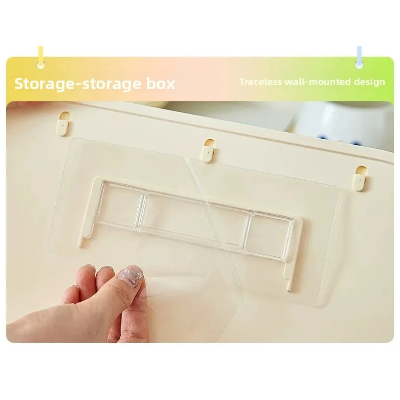 กล่องเก็บของติดผนังแบบใหม่ ชั้นวางโปร่งใส กล่องเก็บเครื่องประดับตุ๊กตาขนาดเล็ก - รูปที่ 4