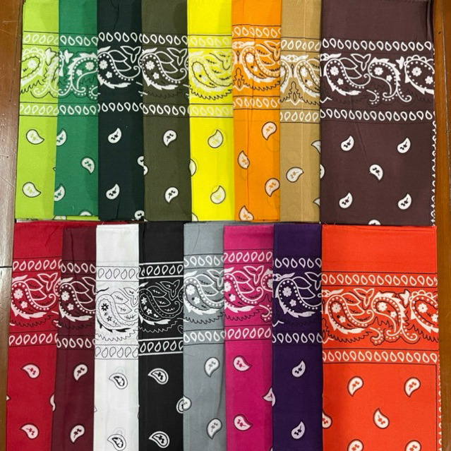 ผ้าพันคอ ผ้าโพกหัว ขนาด 54 cm. (เนื้อโพลีเอสเตอร์ Poly) พร้อมส่ง