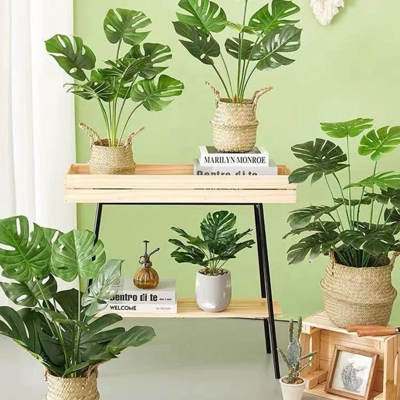 🌿สัมผัสสมจริง🌿 ต้นไม้ปลอม ต้นไม้แต่งบ้าน 95cm/24ใบ ไม่ซีดจาง ทนทาน มีของพร้อมส่ง แถมหินตกแต่ง กระถางแถมฟรี - รูปที่ 7