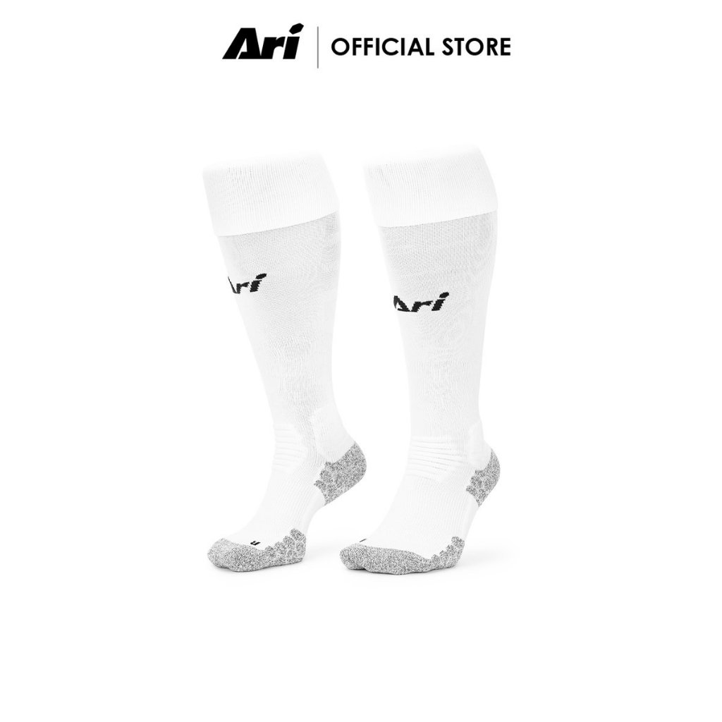 ARI ELITE FOOTBALL LONG SOCKS - WHITE (AHW1278-02) ถุงเท้ายาว อาริ ELITE FOOTBALL สีขาว