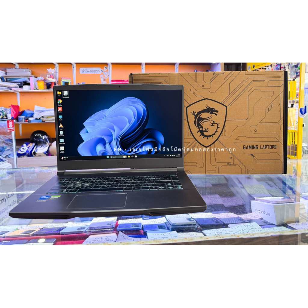 MSI Gaming Thin 15 B12UCX-1428TH Core i5-12450H โน๊ตบุ้คมือสอง สวยกริ๊บๆ