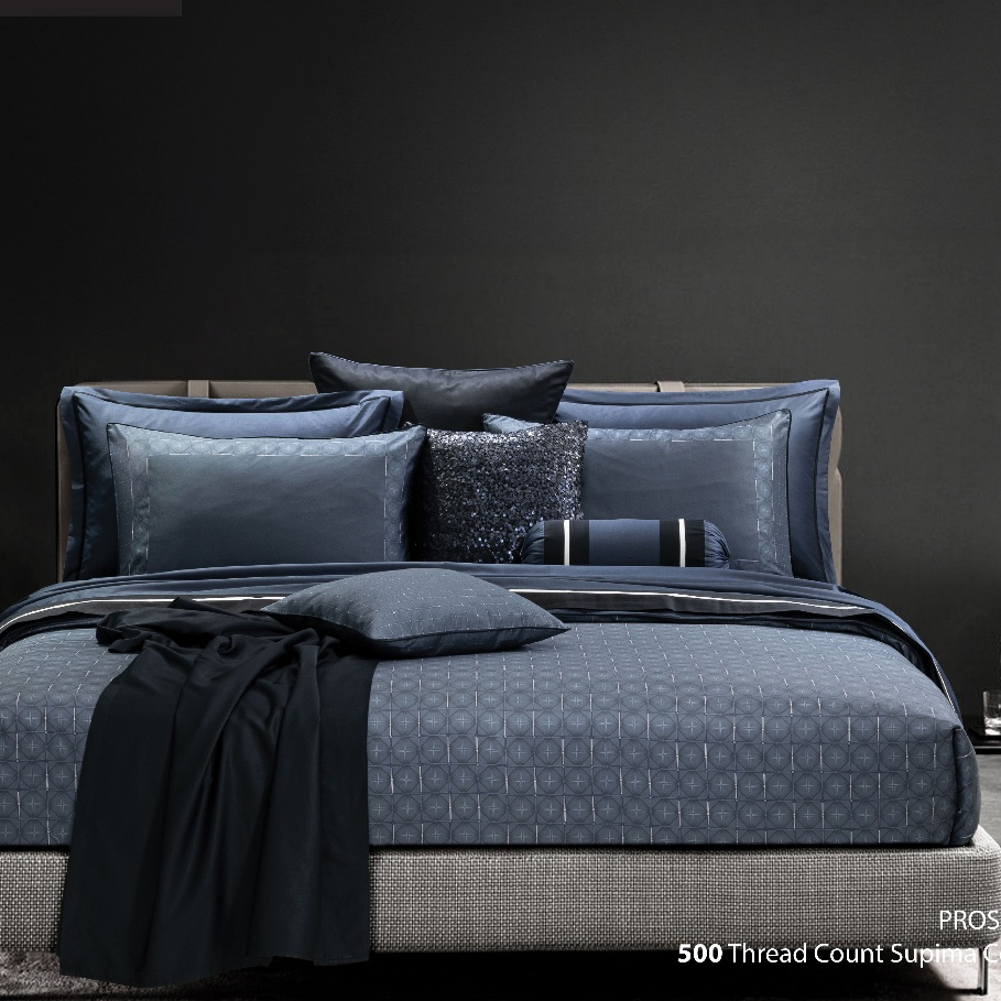 SANTAS HOME ผ้าปูที่นอนรัดมุม PROSPERO| Supima cotton 500 เส้นด้าย