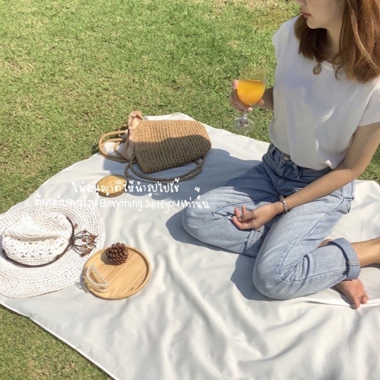 (พร้อมส่ง❤️ส่งไวมาก) ผ้าสีพื้น ปูชายหาด/โต๊ะ/ปิคนิก พร็อพถ่ายรูป มีผ้า 3แบบ (เย็บขอบฟรี)