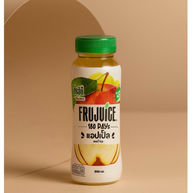🔥พร้อมส่งทันที🔥(แพ็ค 6 ขวด) Frujuice Apple Juice 250 ml ฟรูจู๊ซ น้ำแอปเปิ้ล 180 วัน ผสมน้ำองุ่น 250 มล.น้ำไซเดอร์