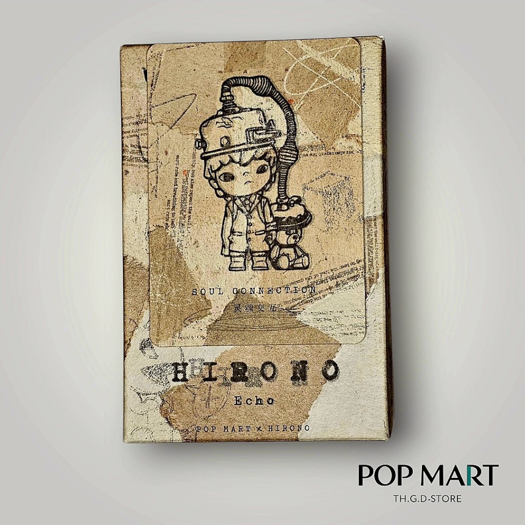 ฮิโรโน๊ะ Soul Connection น้องหมี V9 Popmart Hirono Echo Figures [เช็คการ์ด] ของแท้ ตุ๊กตาฟิกเกอร์