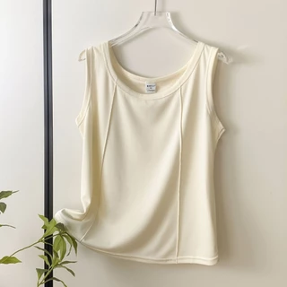 NEW Size 2XL-4XL เสื้อกล้ามสาวอวบคอกลมแบบใหม่3สี ลายก้างปลาแมทได้ทุกชุด นื้อผ้ายืดหยุ่นใส่สบาย