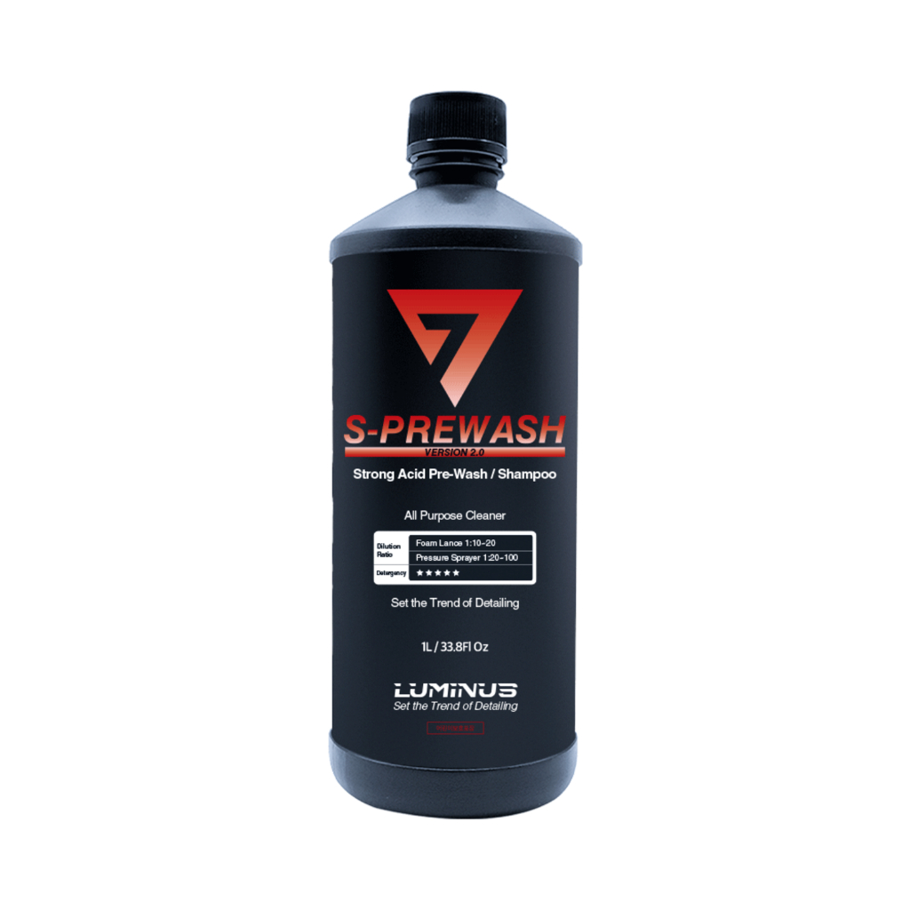LUMINUS S-Prewash 2.0, Safe Acid Pre-Wash Shampoo & APC แชมพูสลายคราบพรีวอชสูตรสลายคราบน้ำเข้มข้น 1L