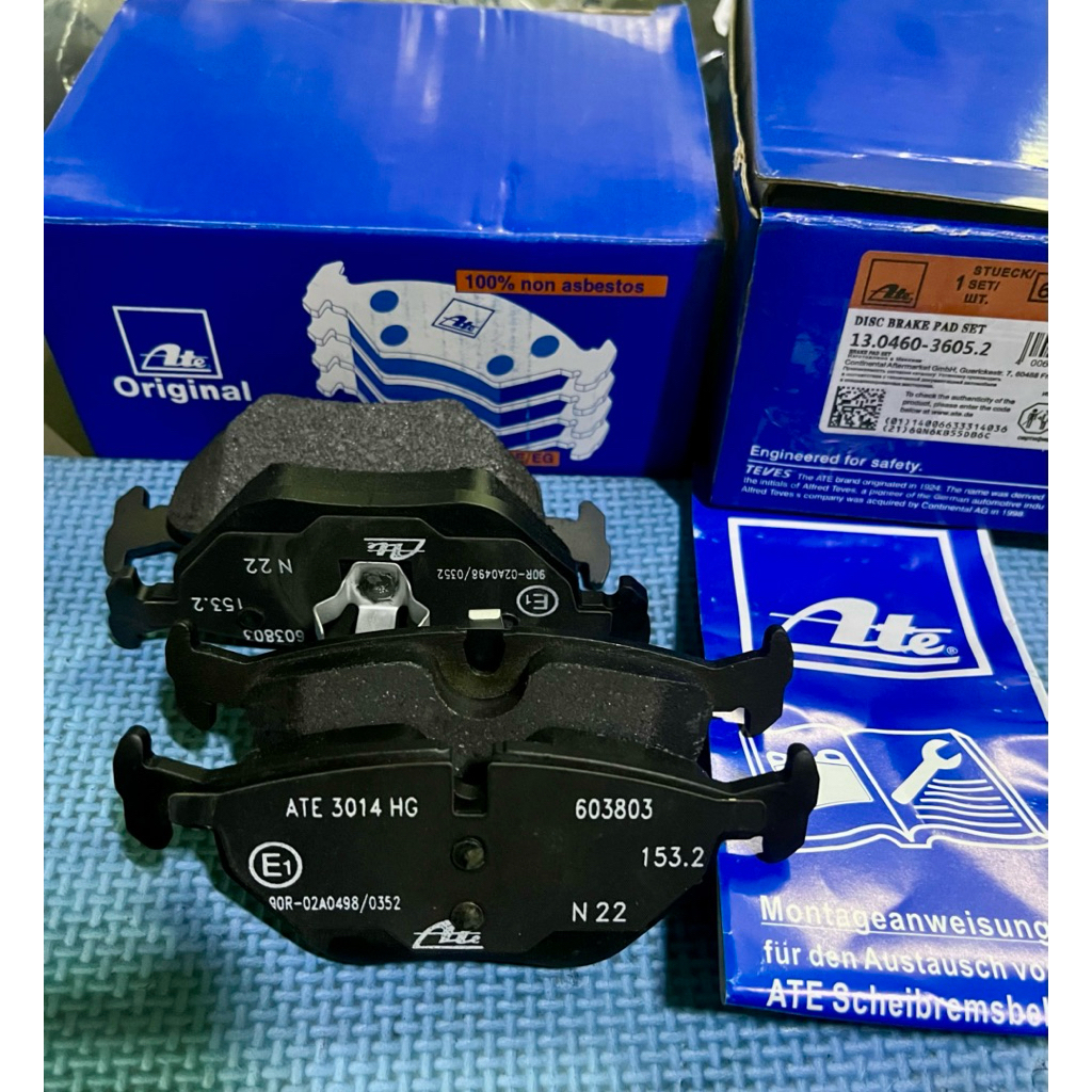 ผ้าเบรคหลัง BMW รุ่น E36 E34 E46 ราคา1350฿ ยี่ห้อATE