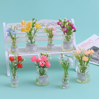 j843แจกันแก้วดอกไม้จิ๋วตกแต่งโต๊ะ (Mini Flower Vase Decor Se…