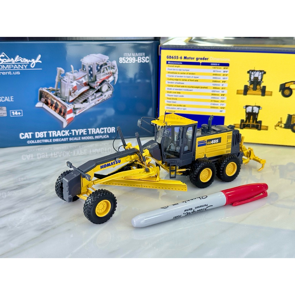 ***โมเดลงานเหล็กขยับได้***Komatsu GD655-6 (1/50) [First Gear 50-3409]