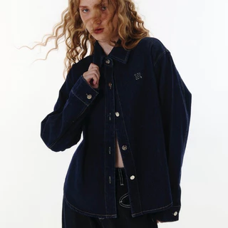CHUUCHOP - Bambi Denim Shirt แจ็คเก็ตยีนส์แขนยาว(C8399)