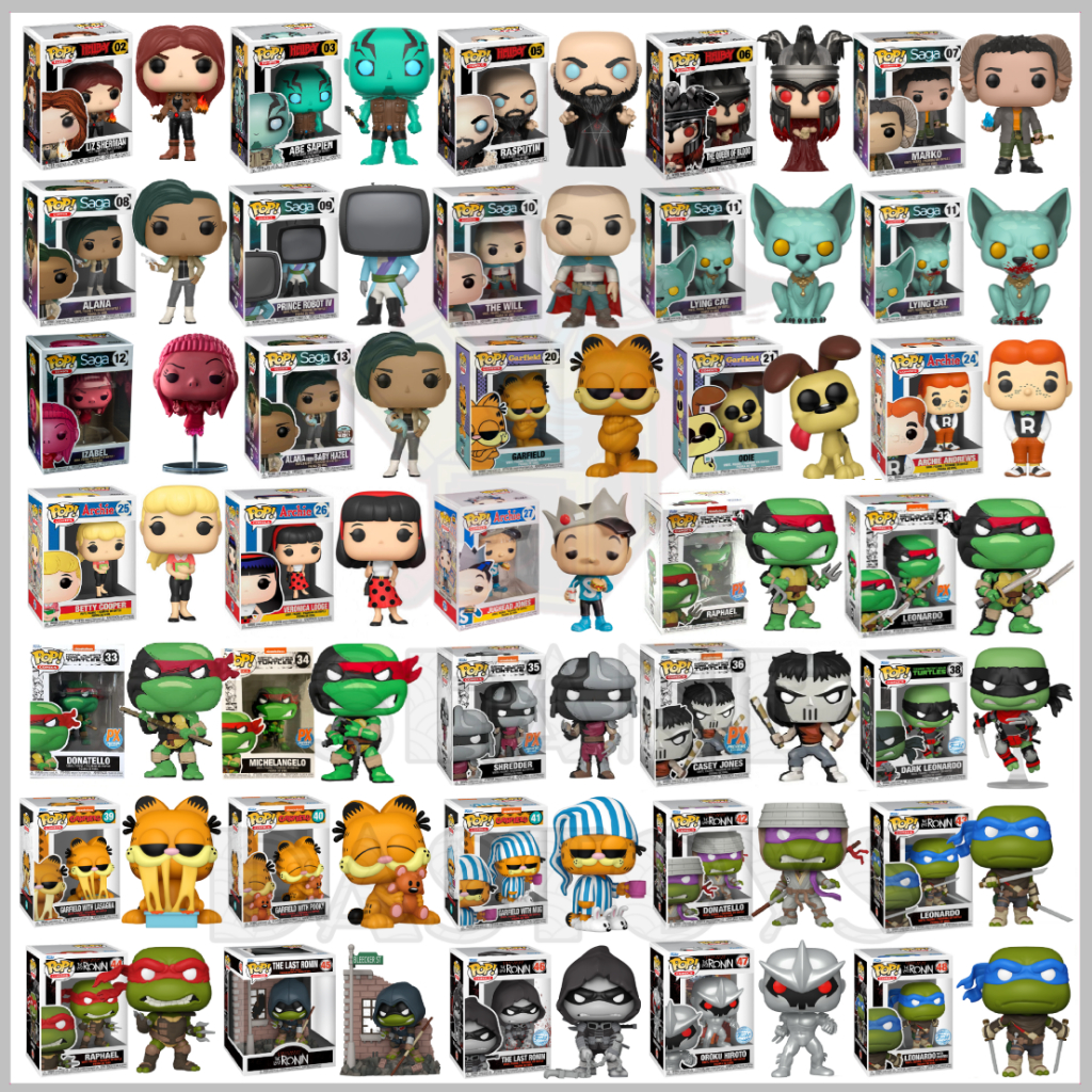 {PRE-ORDER} Funko Pop! COMICS : Hellboy, SAGA, Archie, TMNT Teenage Mutant Ninja Turtles, Garfield, 