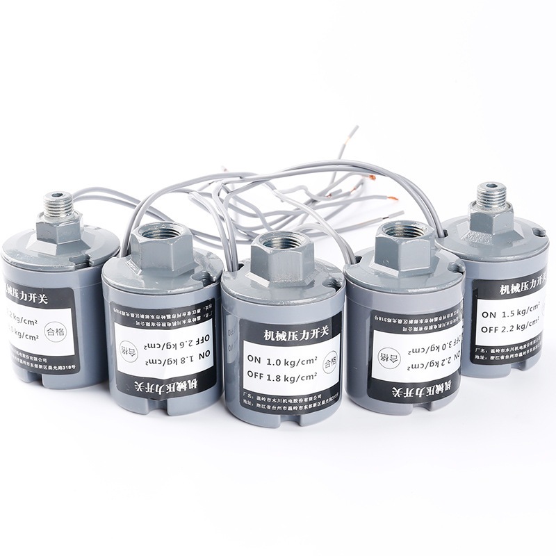สวิทช์แรงดันปั๊มน้ำ ทรงกระบอก เพรสเชอร์สวิทซ์ปั๊มน้ำ PRESSURE SWITCH สวิตช์ปั้มน้ำอัตโนมัต1.1-1.8 1.0-1.8 1/4 3/8