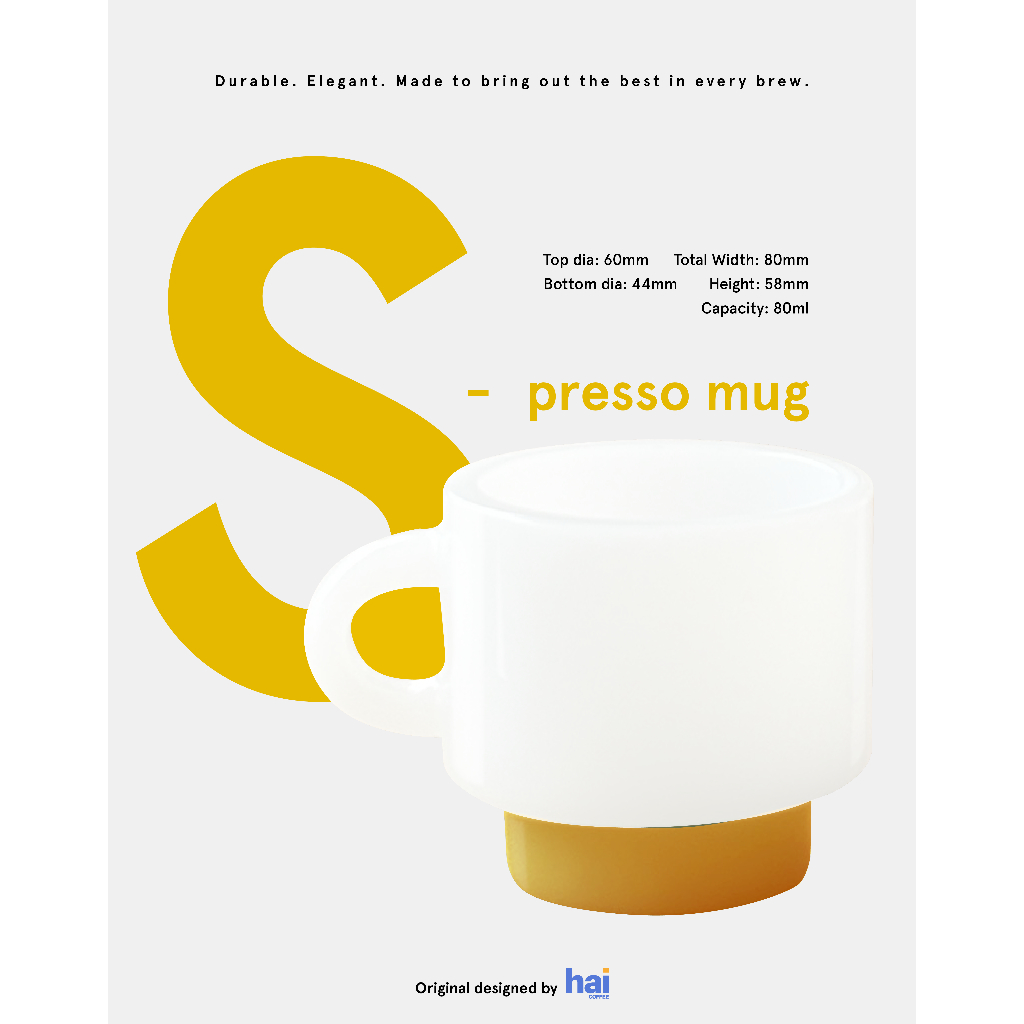 Hai coffee gadget แก้วกาแฟ S (Espresso Mug Collection) 80 ML.