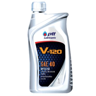 [ยกลัง] PTT V 120 10/1L วี120 ปตท น้ำมันหล่อลื่น เกรดเดี่ยว ทั่วไป สินค้าแท้พร้อมจัดส่ง