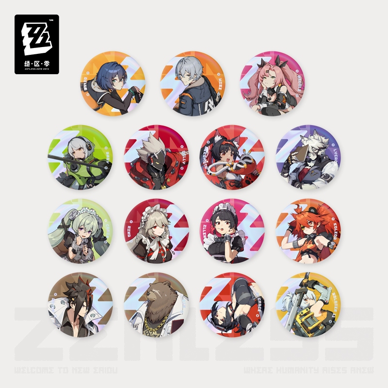 [ พร้อมส่ง / Official ] Zenless Zone Zero Time Modulation Series - Badge ZZZ เข็มกลัด ซีรีส์ Time Mo
