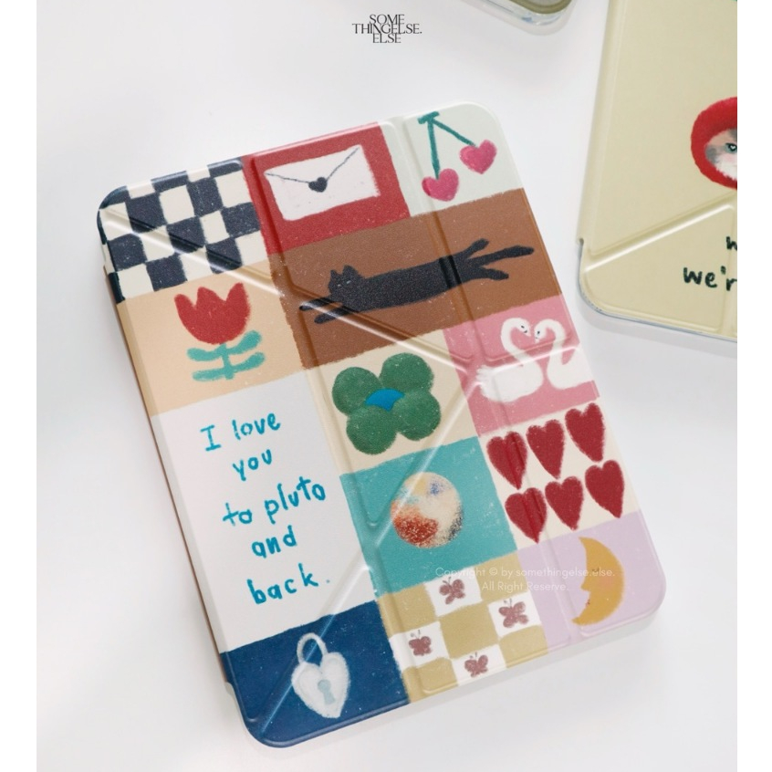 [ Somethingelse ] พร้อมส่ง | iPad case : I love you to Pluto and back 🪐 (เคสไอแพด) (เคส iPad)