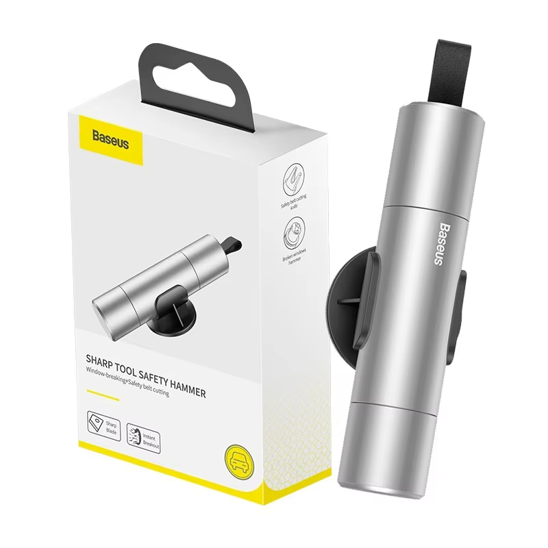 Baseus ค้อนนิรภัย รุ่น Sharp Tool Safety Hammer ค้อนทุบกระจกรถยนต์ 2-in-1 ที่ตัดสายเข็มขัดนิรภัย ค้อนทุบกระจกรถยนต์ฉุกเฉ - รูปที่ 7