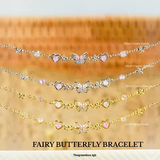 กำไล Fairy Butterfly Bracelet กำไลผีเสื้อ - The Green Box