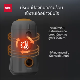เครื่องเหลาดินสออัตโนมัติ Deli รุ่น VA7 เหลาได้โดยไม่ต้องใช้มือจับ (จำหน่าย 1 ชุด พร้อมสายType-C)