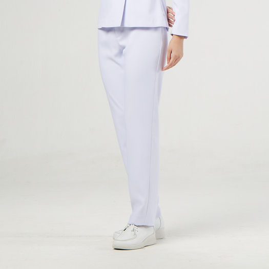 [สังกัดรพ.กรุงเทพ] Uniformthaiwacoal Nursy กางเกงพยาบาล ขาตรง เนื้อผ้า Nursy สีขาวออฟไวท์ รหัส FLW035