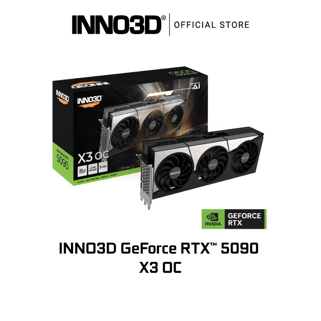 VGA INNO3D RTX 5090 X3 OC 32GB GDDR7 3XDP-HDMI : N50903-32D7X-17593928