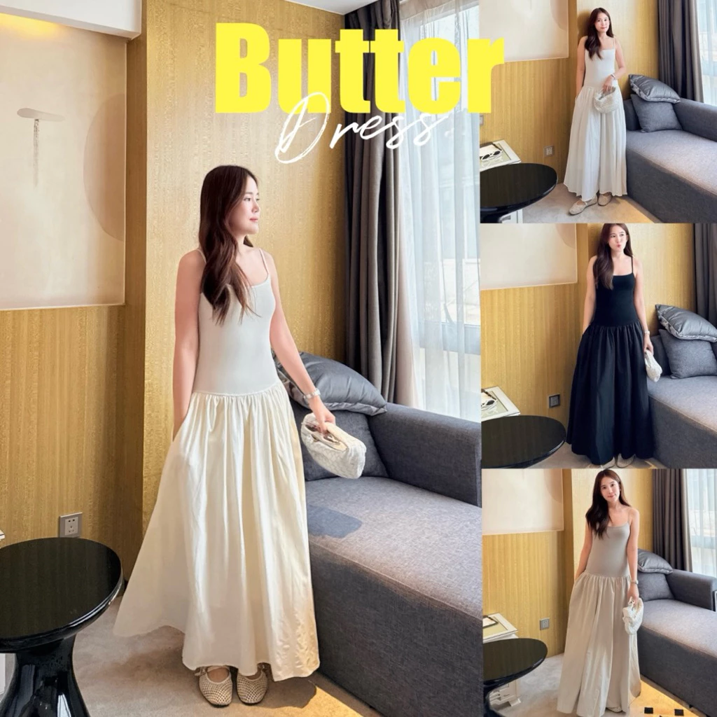 WINT - BUTTER MAXI DRESS 🧈