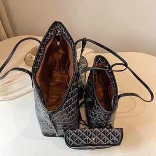 ✅พร้อมส่งจากไทย✅กระเป๋าหนัง PU สวยหรู สะพายแล้วไฮสุดๆ มีซิปทุกใบน๊า
