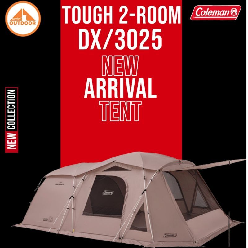 Coleman Tough 2-Room DX 3025 / Greige เต้นท์ 2 ห้องรุ่นใหม่ปี 2024