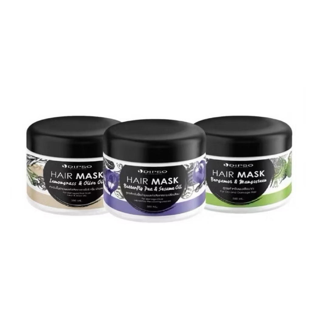 (1กระปุก)DIPSO ดิ๊พโซ่ ทรีทเม้นท์ สมุนไพร แฮร์ มาร์ค ขนาด500มล.