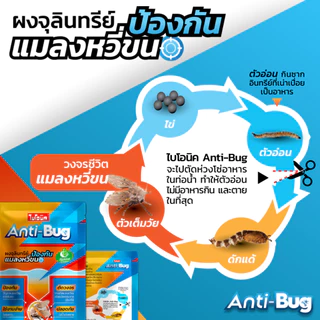 (แพ็ก) Bionic Anti-Bug 50g ผงจุลินทรีย์กำจัดแมลงหวี่ขนในท่อน้ำ ป้องกันแมลงหวี่ขน