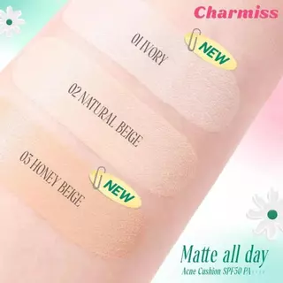 ชาร์มิส คุชชั่น/ไฮยาเชอร์รี่ไพรเมอร์ [ยกกล่อง/6ซอง] Charmiss Cushion SPF50 PA++++/Primer (มี 3 เฉดสี)