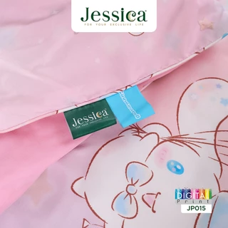 Jessica Cinnamoroll JP015 ลิขสิทธิ์แท้ Sanrio ชินนามอโรล เจสสิก้า พิมพ์ลายดิจิตอล ชุดเครื่องนอน ผ้าปูที่นอน ผ้าห่มนวม