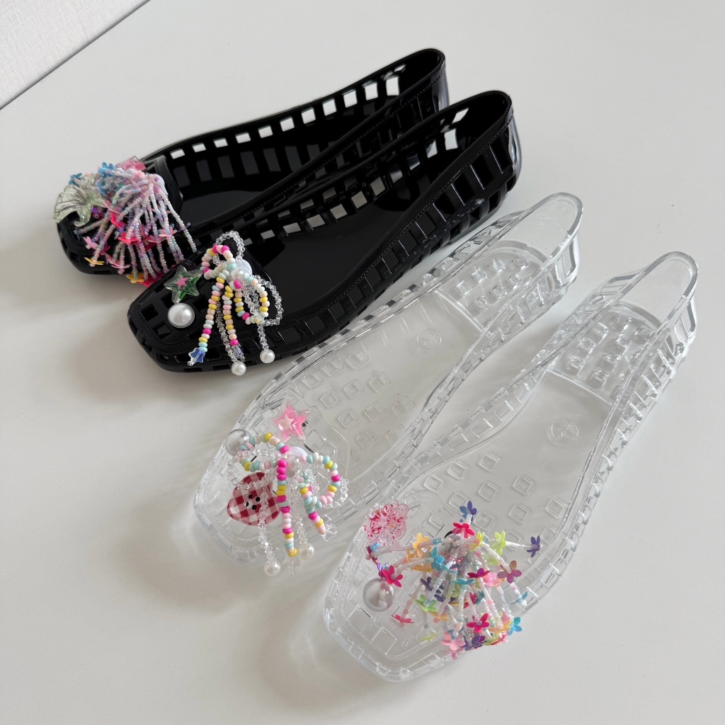 [พร้อมส่ง] WEAR.SOUL #S650-Jelly Flats รองเท้าแฟลต รองเท้าส้นแบน