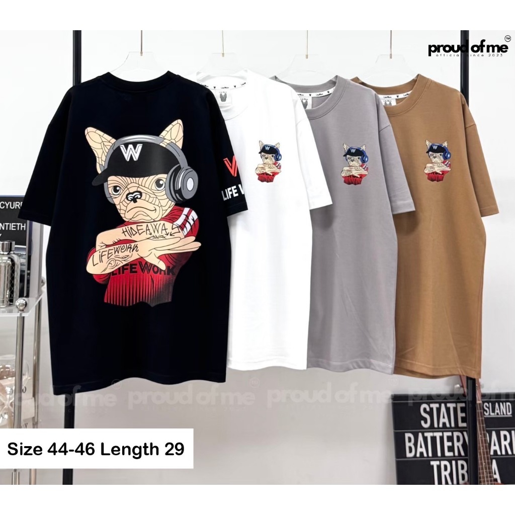 เสื้อยืดโอเวอร์ไซส์ Life Work 02