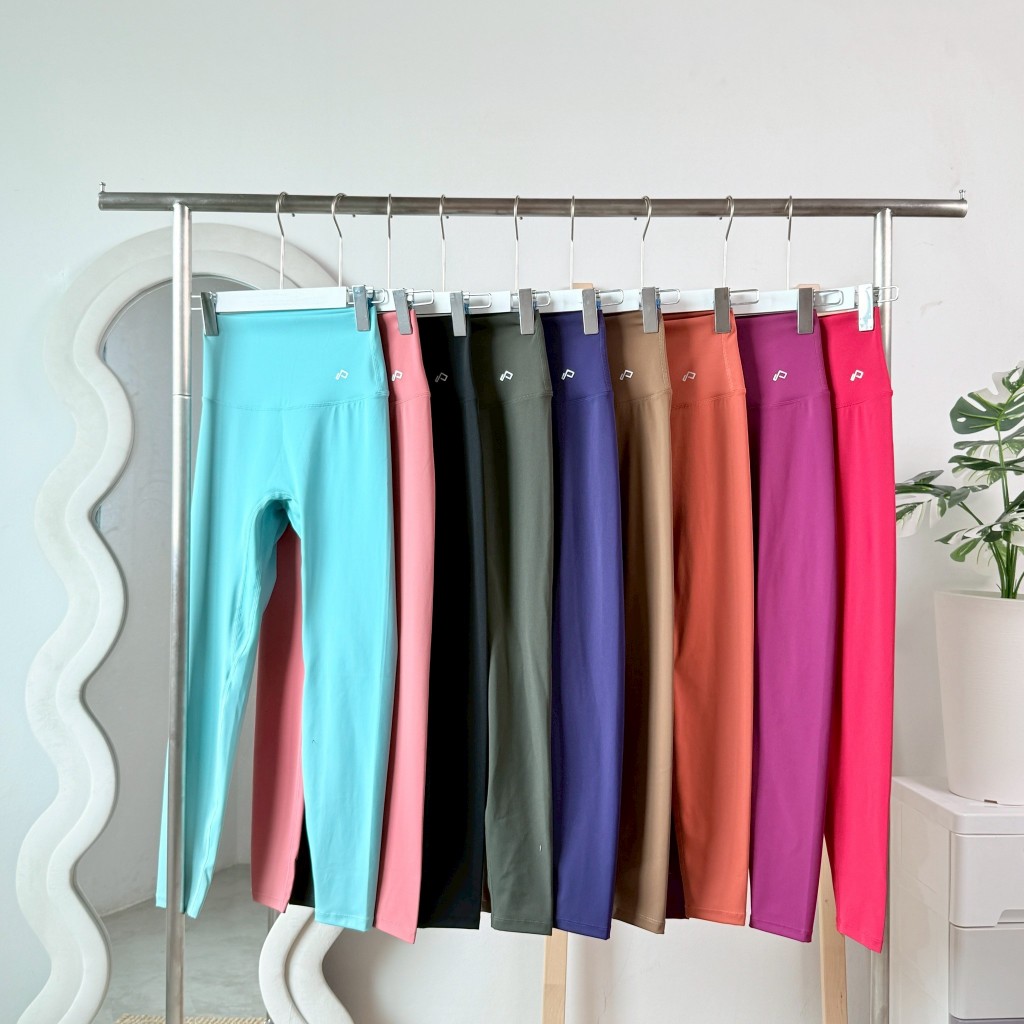 Planky leggings (YOGA/PK155) กางเกงโยคะ เอวสูงทรงสวย ผ้าเรียบลื่นใส่สบาย กางเกงฟิตเนสขายาว  กางเกงออกกำลังกายผู้หญิง