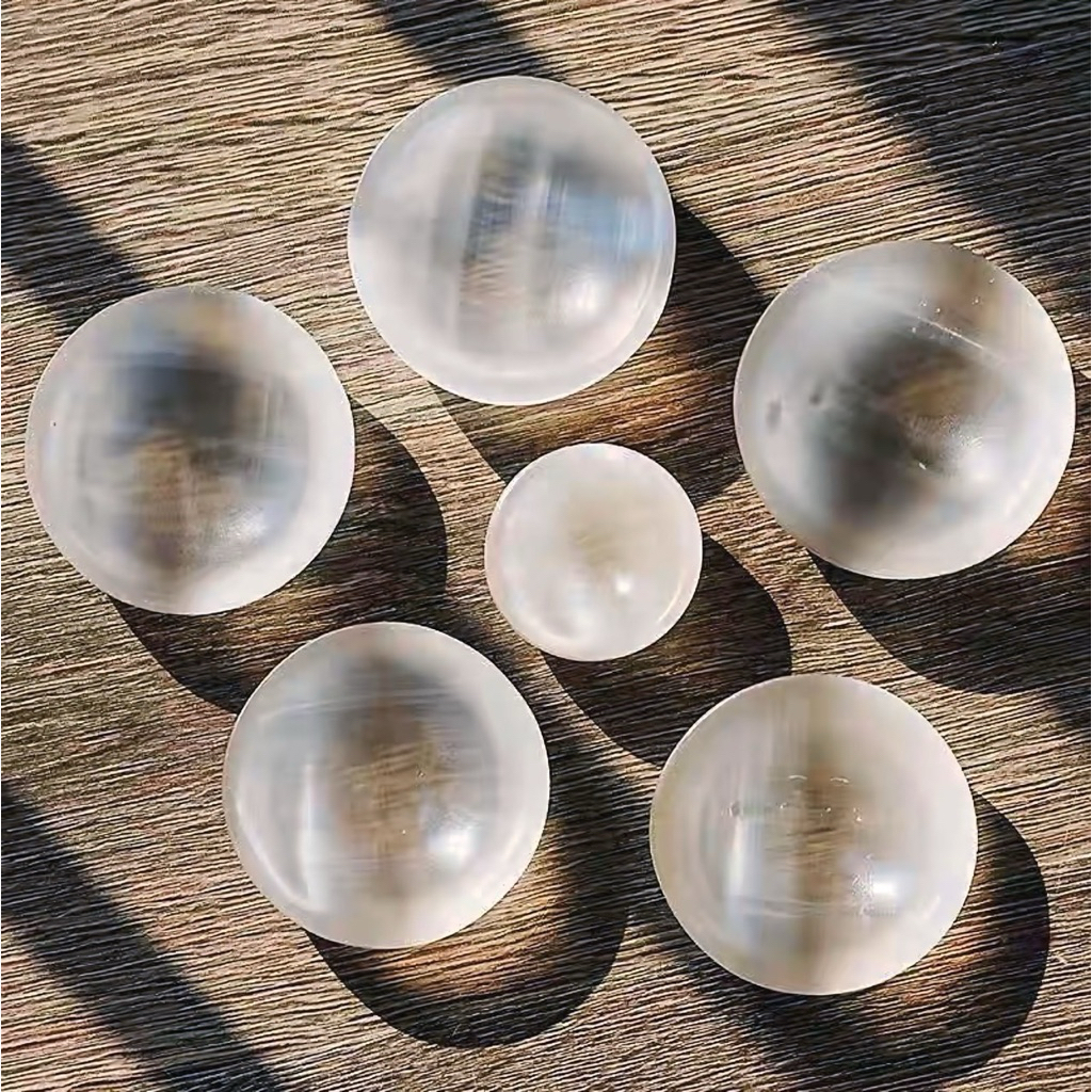 Selenite Cup – Moonlight Glow ถ้วยเซเรไนท์ เคลียร์พลังงาน  หินแท้100%