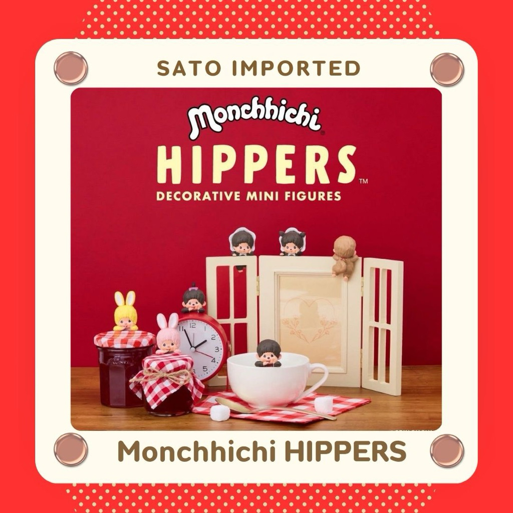 (พร้อมส่ง) Monchhichi Hippers น้องม่อนชิตัวติดโทรศัพท์