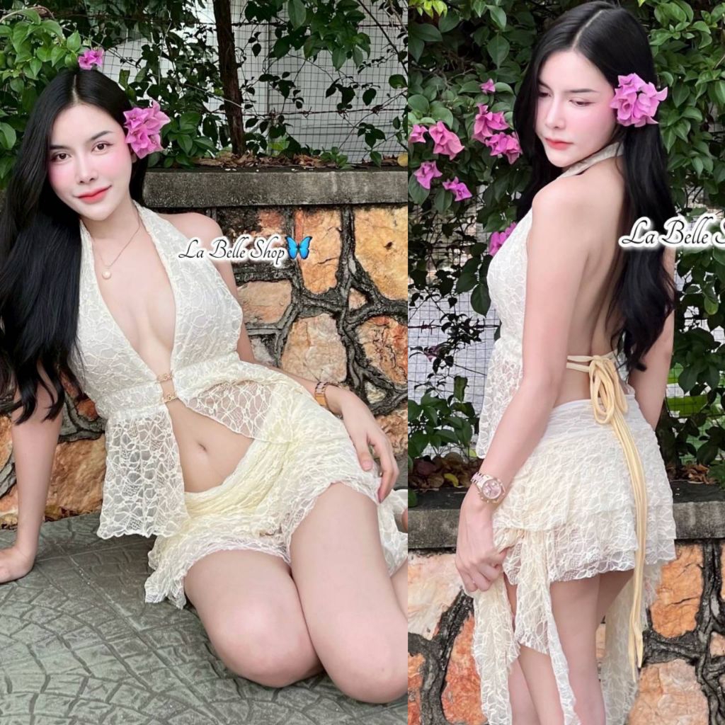 ชุดพีอาร์เซ็ต2ชิ้นผ้าซีทรู