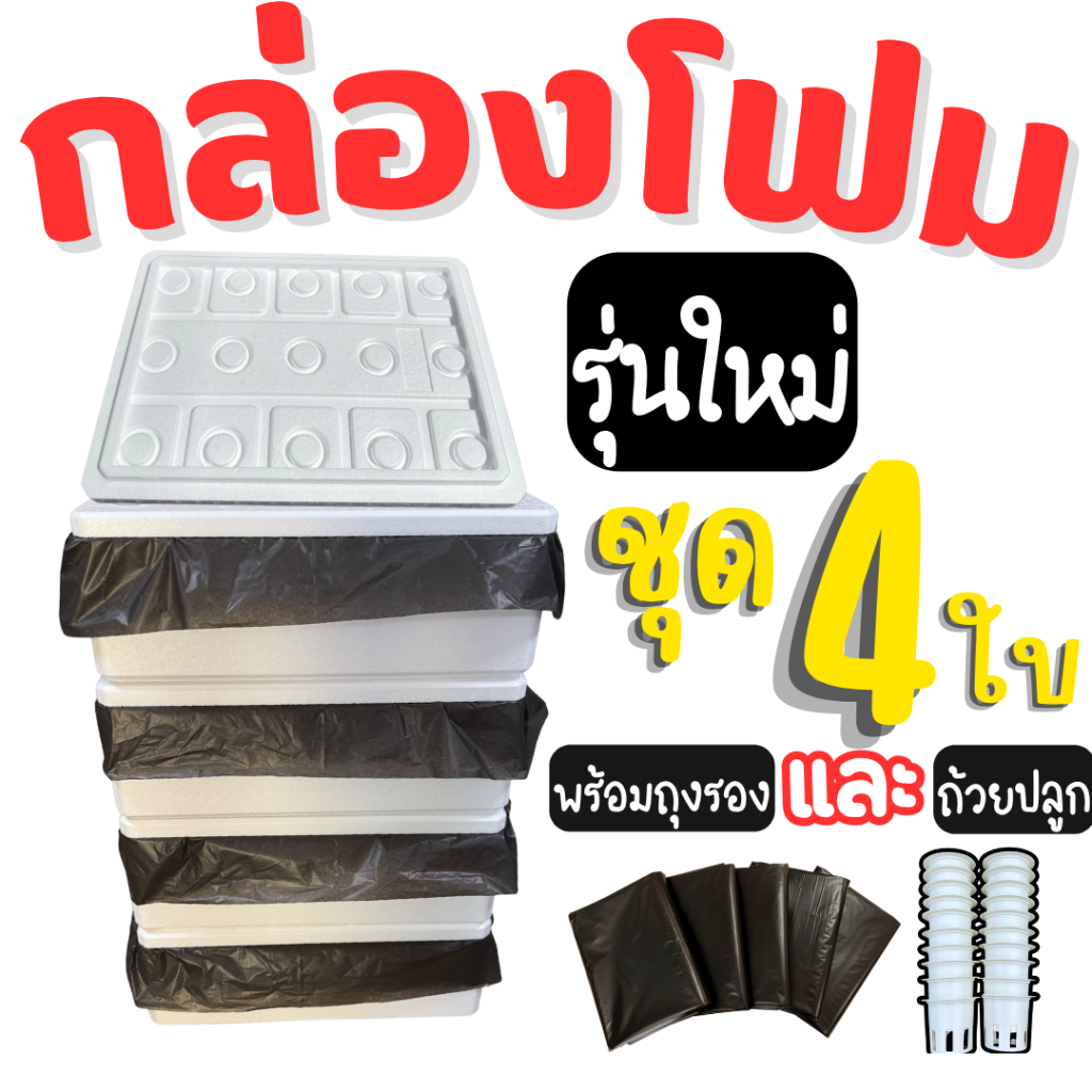 กล่องโฟมปลูกผักไฮโดรโปนิกส์หนาพิเศษ ครบชุดพร้อมปลูก รีวิวเจาะลึก