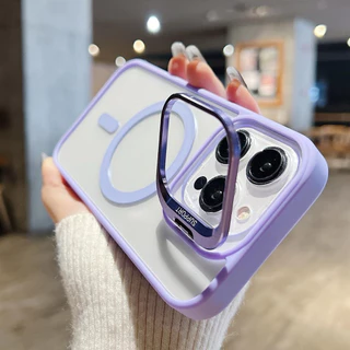TLY เคสโทรศัพท์มือถือพร้อมเลนกล้อง สำหรับ iPhone แม่เหล็ก 11 12 13 14 15 16 pro max plus ฟิล์มป้องกันหน้าจอ คุณภาพดี