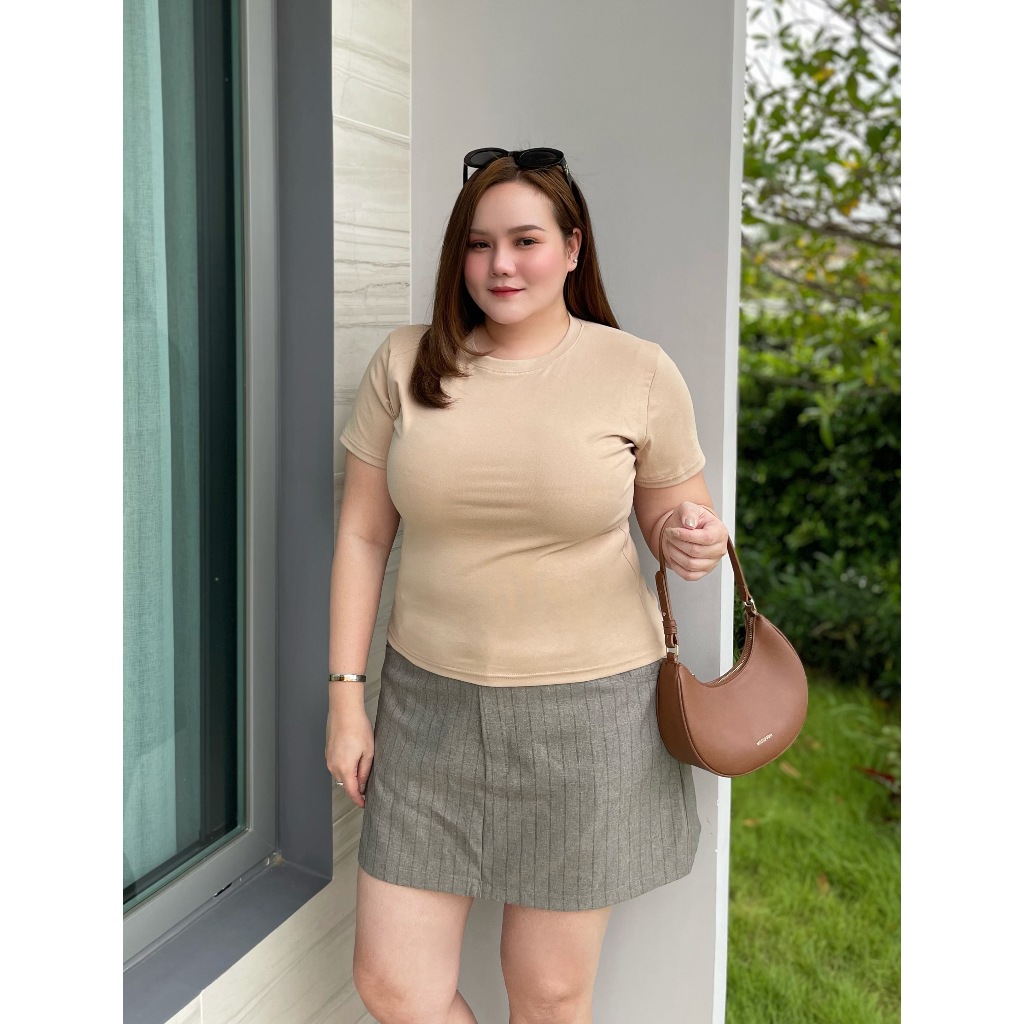 V05- เสื้อยืด  คอกลมเรียบ สวมใส่ง่ายผ้านุ่มสบายผิว - รูปที่ 3