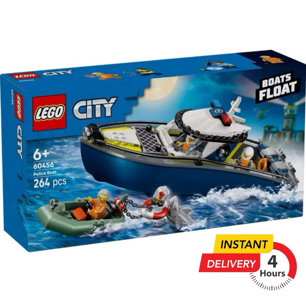 (ส่งด่วนภายในวันได้) Lego City 60456 Police Boat Chase