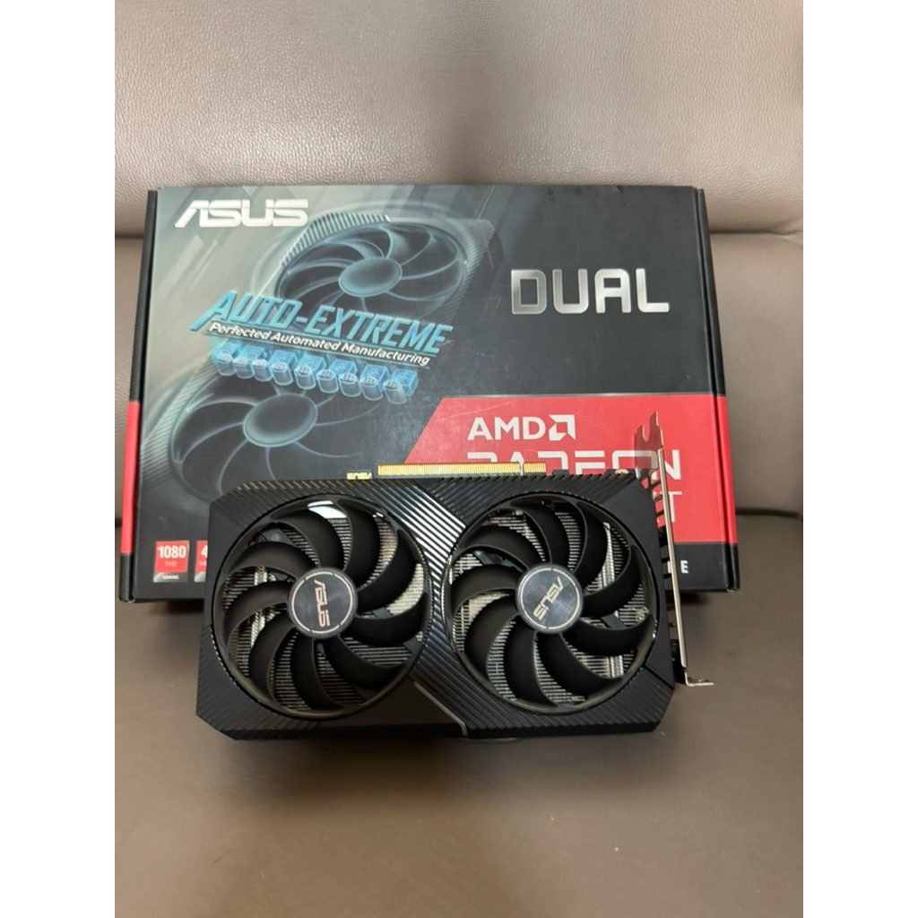 Asus dual rx6500 xt 4gb เทส3 dmark ผ่าน Furmark ผ่าน พอร์ตติดครบ