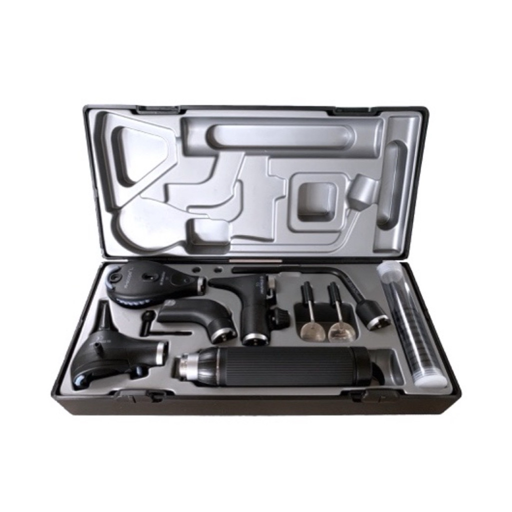 Riester ชุดตรวจ ตา หู คอ จมูก รุ่น ri-scope Deluxe L3 Otoscope/ L2 Ophthalmoscope, LED 3.5V (CODE: R
