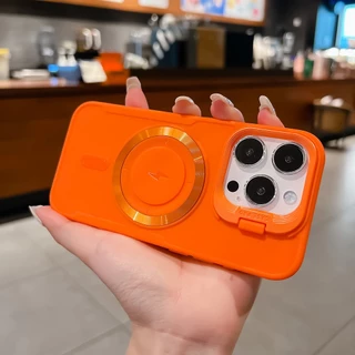 Magnetic เคสโทรศัพท์ For iPhone 11 13 16 17 Pro Max Case iPhone 13 14 15 Pro Max 12 Pro Max เลนส์ใบมีด ตัวยึดเลนส์ INS