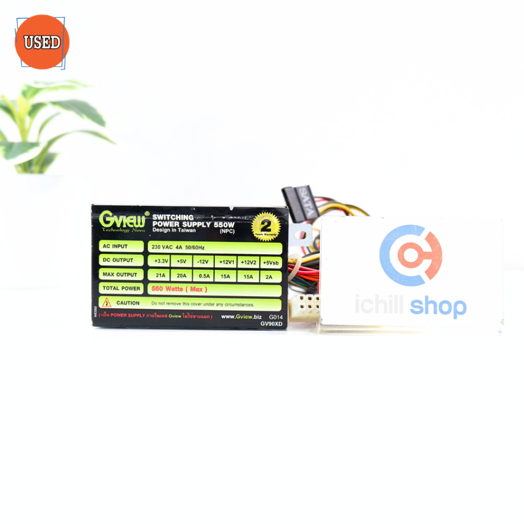 POWER SUPPLY (พาวเวอร์ซัพพลาย) GVIEW G014 550W P16329