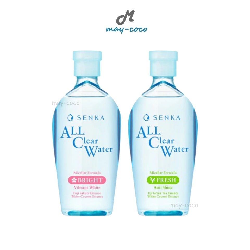 ถูก/แท้/มีไลฟ์ เช็ดเครื่องสำอาง Senka All Clear Water Micellar Formula เซนกะ คลีนซิ่ง ไมเซล่า ล้างเครื่องสำอาง อ่อนโยน