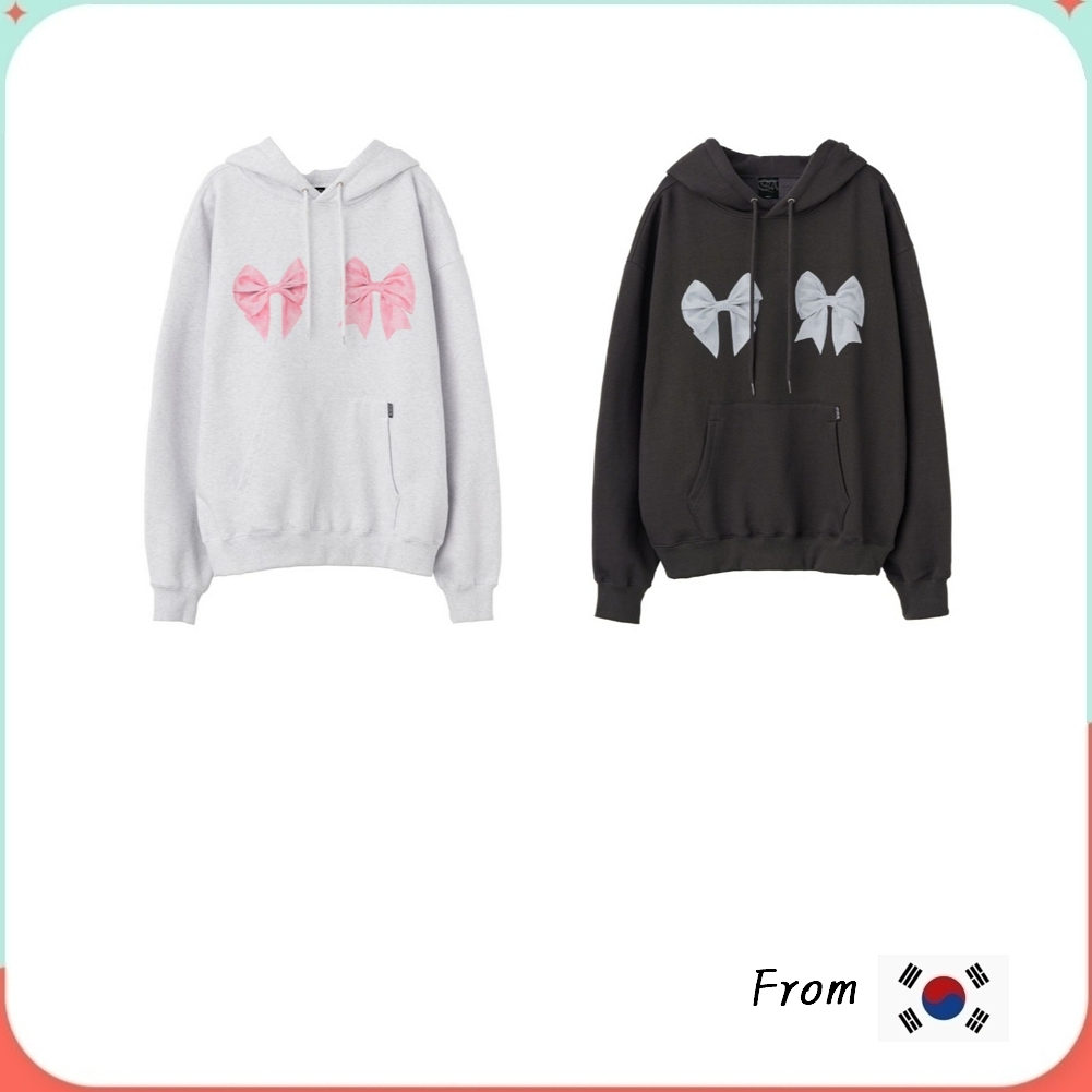 Sculptor Bow Bow / Bowbow Hoodie (Charcoal, White Melange)